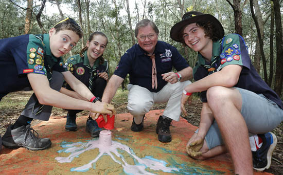 New Scouts NSW Chief Commissioner Neville Tomkins at the NSW State Rally