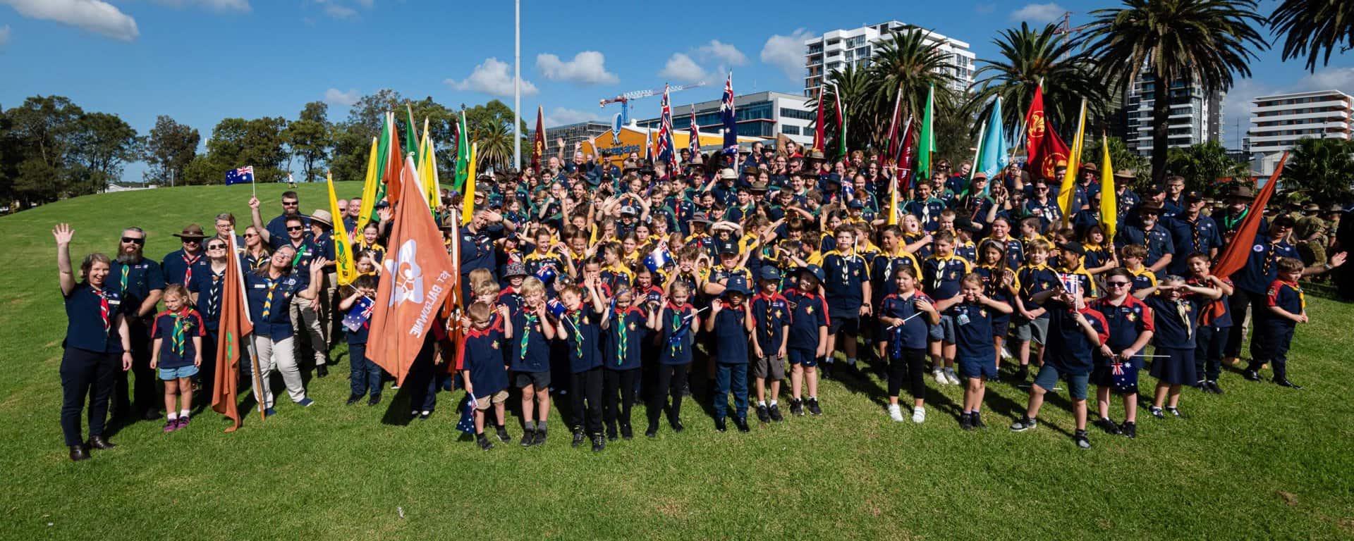 Scouts from South Coast & Tablelands Region attend Anzac Day march and service in Wollongong